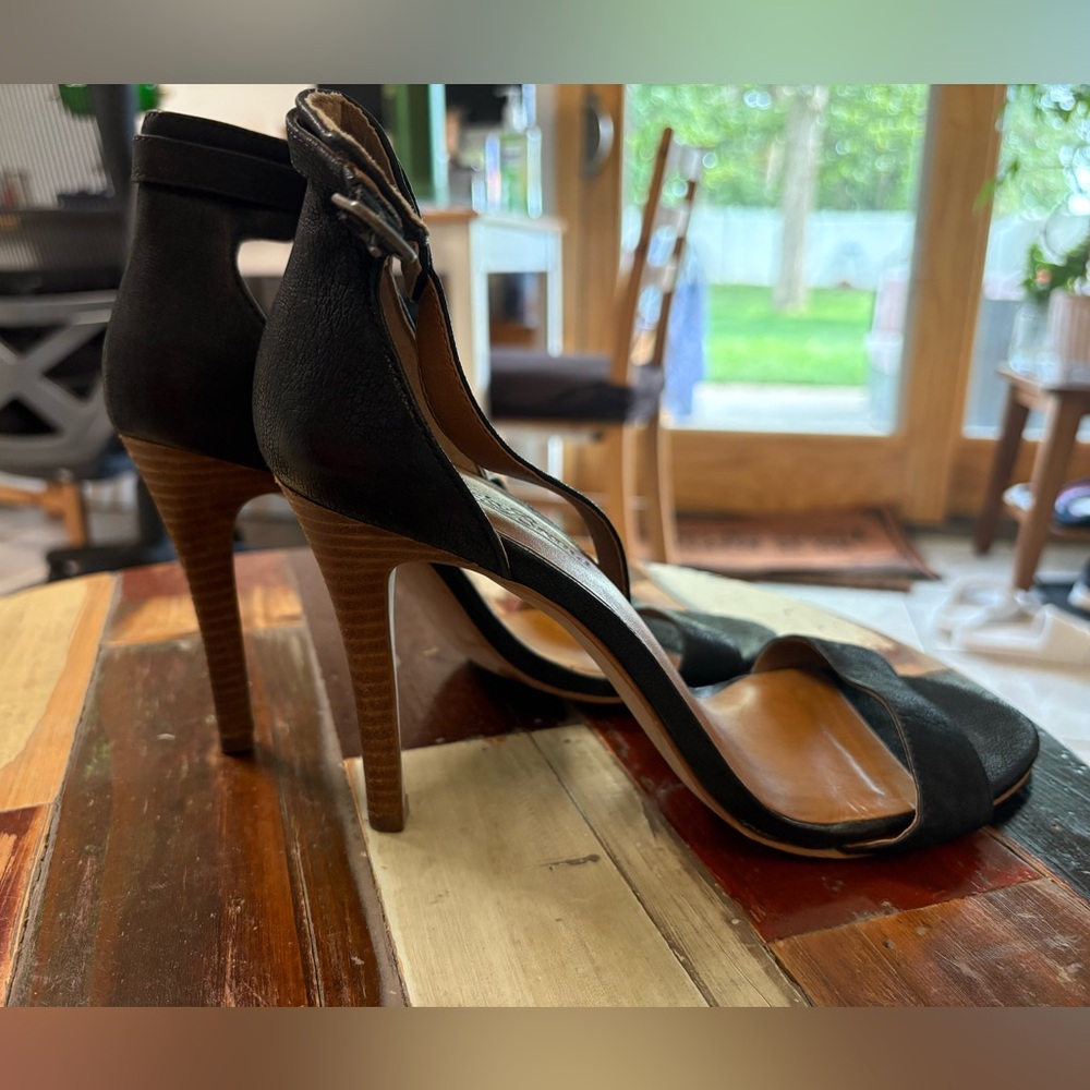 Lucky Brand Black Strappy Heels